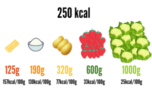 densidad calorica de los alimentos